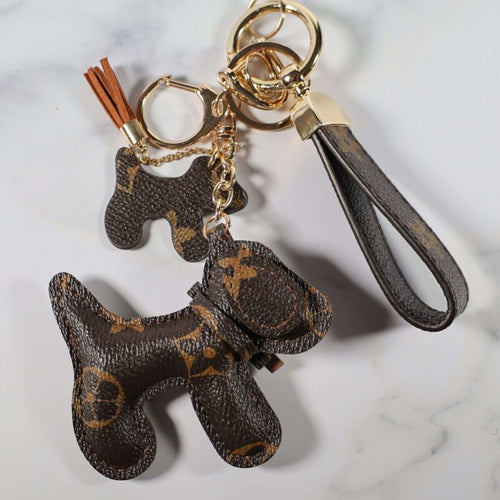 Mini Dog Keychain Bag Charm Decorative Accessory