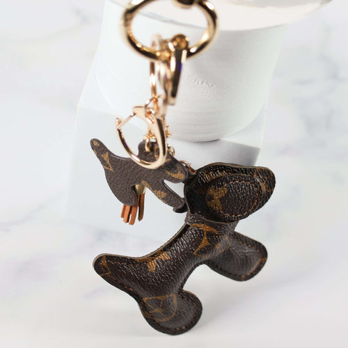 Mini Dog Keychain Bag Charm Decorative Accessory