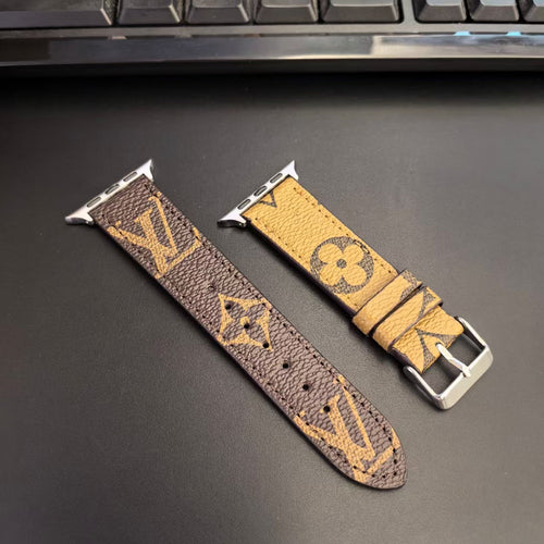 Louis Vuitton Apple Watch Bands Fashion Monogram Leather