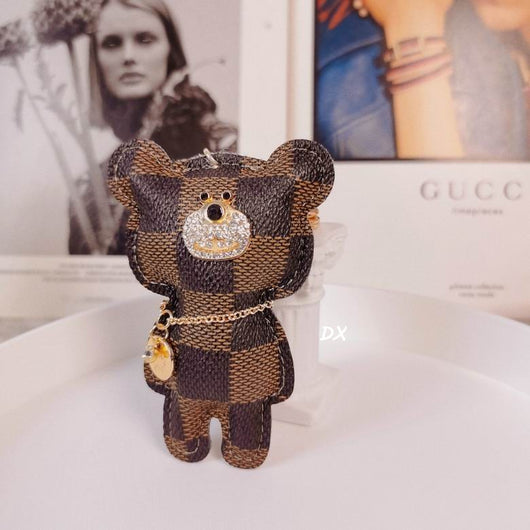 Bear LV Keychain Bag Charm Decoration Accessory