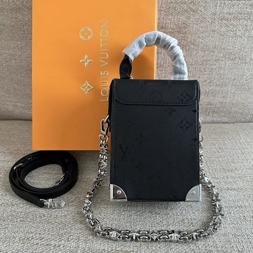 LV Black Camera Box Handbag