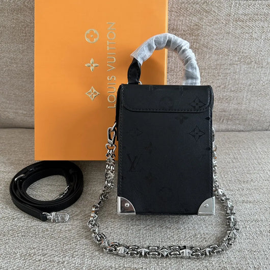 LV Black Camera Box Handbag
