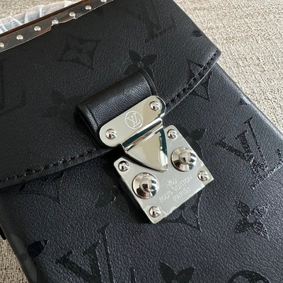 LV Black Camera Box Handbag