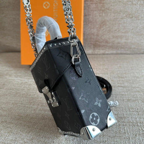 LV Black Camera Box Handbag