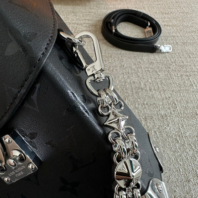LV Black Camera Box Handbag