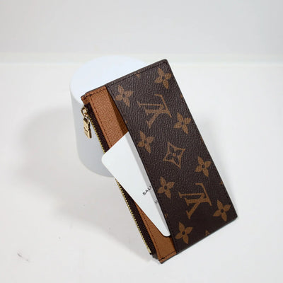 Louis Vuitton Monogram Card Holder Zipper Wallet