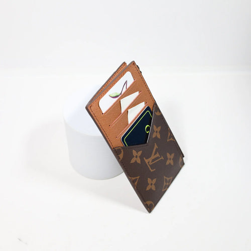 Louis Vuitton Monogram Card Holder Zipper Wallet