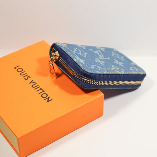 LV Denim Wallet Zippy Style