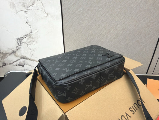 LV District Printed Flap Messenger Bag