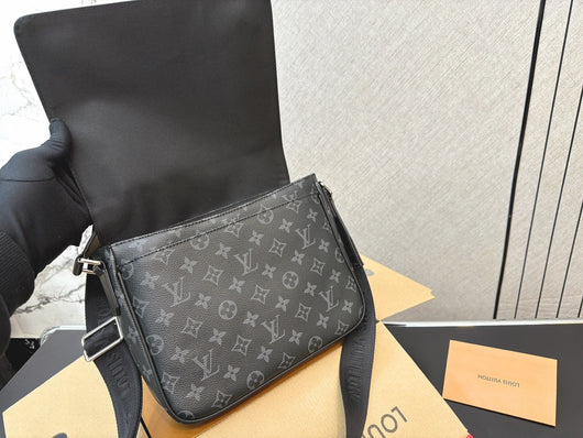 LV District Printed Flap Messenger Bag