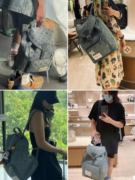 Fabric Denim Backpack