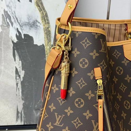 LV Lipstick Bag Charm Key Chain
