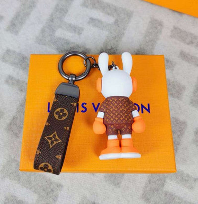 LV Bag Charm DJ Bunny Boxer Keychain
