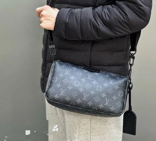 Monogram Canvas Men’s Crossbody Bag