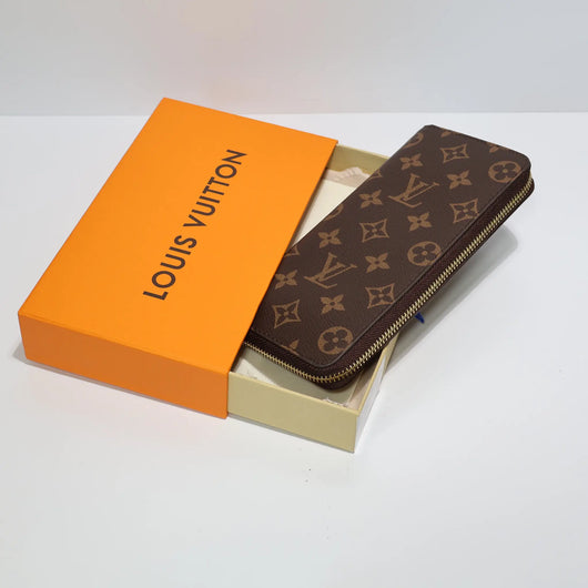 Luxury Monogram Long Wallet Zipper Closure