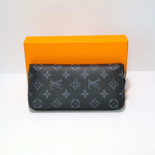 Luxury Monogram Long Wallet Zipper Closure