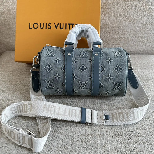 LV Pillow Bag Denim Monogram Fabric