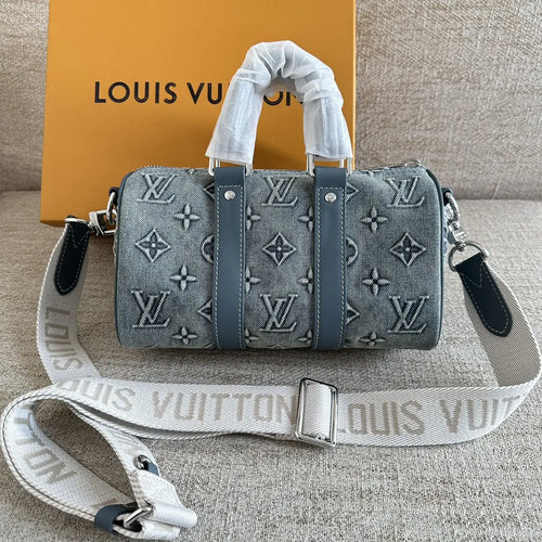 LV Pillow Bag Denim Monogram Fabric