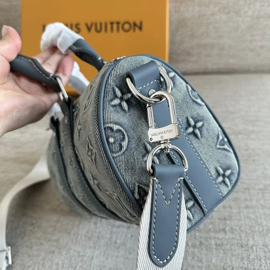 LV Pillow Bag Denim Monogram Fabric