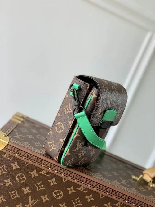 Fashion LV Utility Phone Bag Green Belt