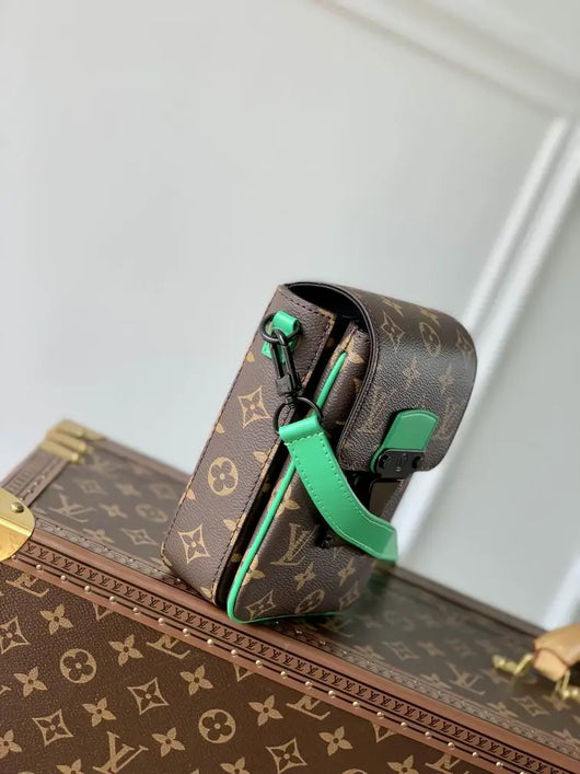 Fashion LV Utility Phone Bag Green Belt