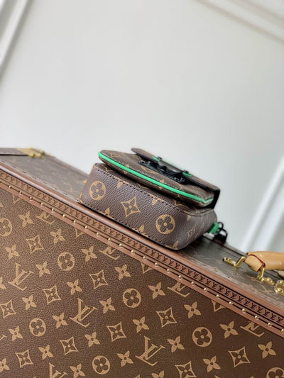 Fashion LV Utility Phone Bag Green Belt
