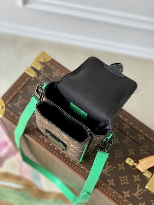 Fashion LV Utility Phone Bag Green Belt