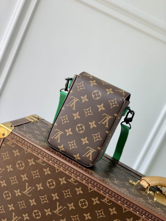Fashion LV Utility Phone Bag Green Belt