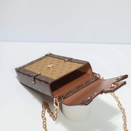 LV Vertical Trunk Pochette Crossbody Bag Pale Monogram