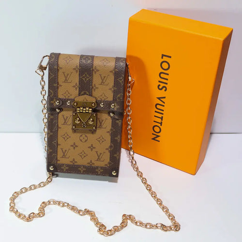 LV Vertical Trunk Pochette Crossbody Bag Pale Monogram