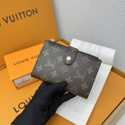 Luxury Wallet Brown Monogram Card Holder with Zipper