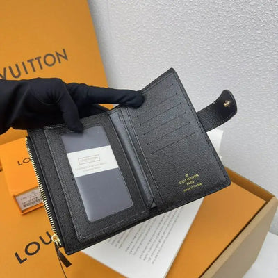 Luxury Wallet Brown Monogram Card Holder with Zipper