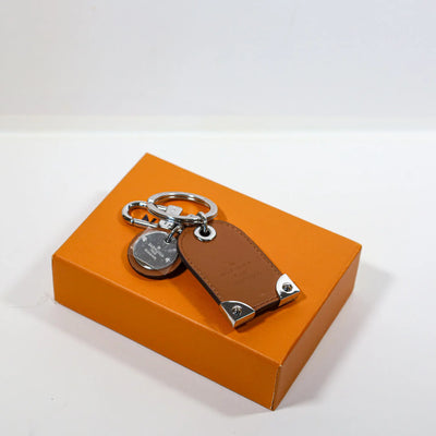 LV Key Ring Monogram Leather