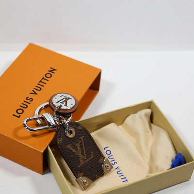 LV Key Ring Monogram Leather