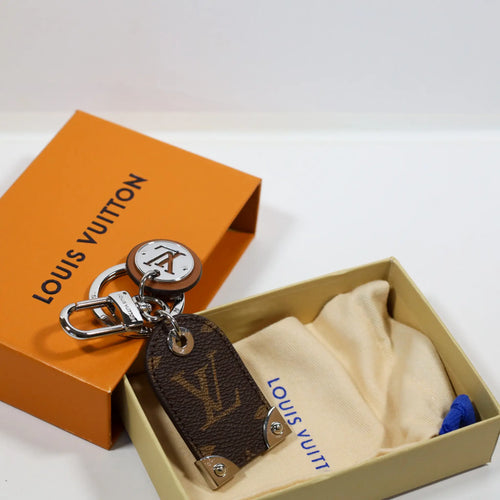 LV Key Ring Monogram Leather