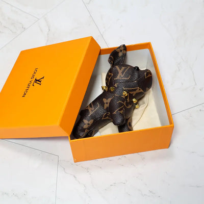 lv french bulldog keychain bag charm
