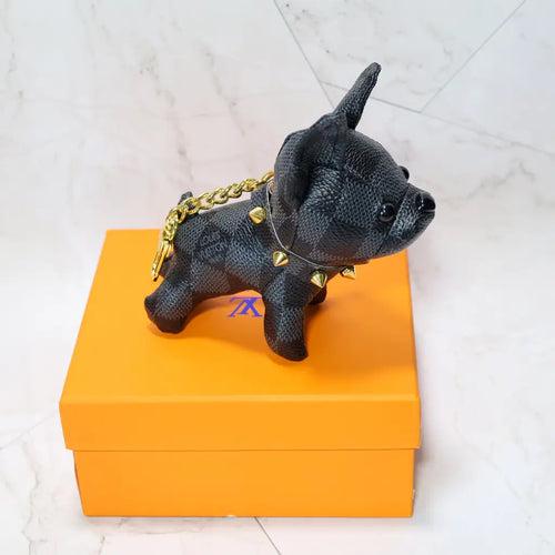 lv french bulldog keychain bag charm
