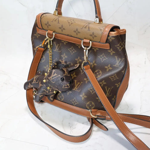 lv french bulldog keychain bag charm