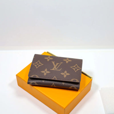 Brown LV Monogram Wallet Card Holder