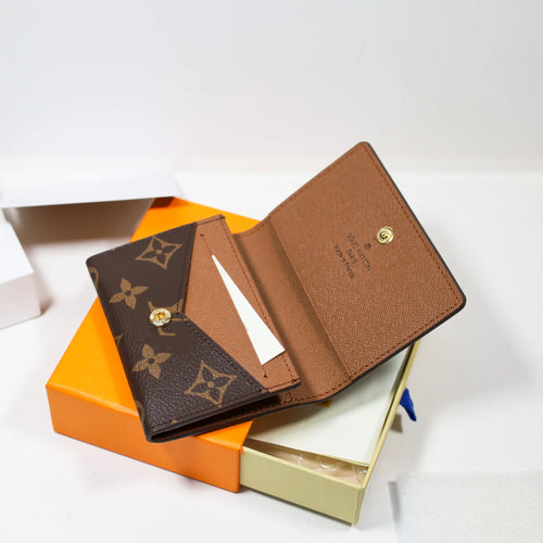 Brown LV Monogram Wallet Card Holder