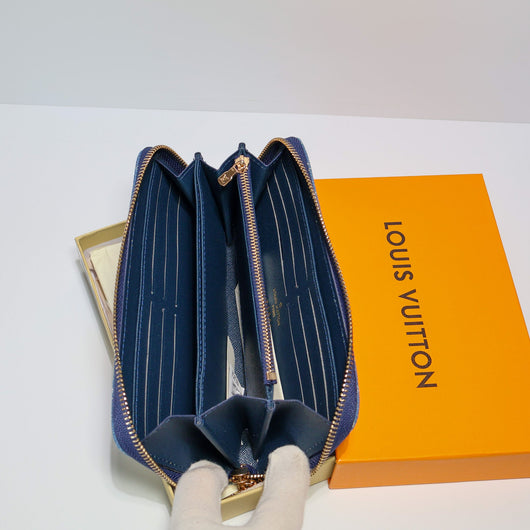 Fashion Denim Wallet Long Zipper Style