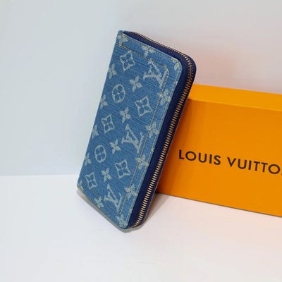 Fashion Denim Wallet Long Zipper Style