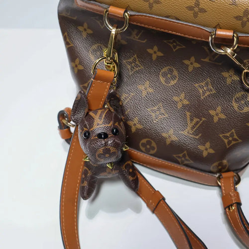 Luxury Monogram LV Dog Keychain Bag Charm
