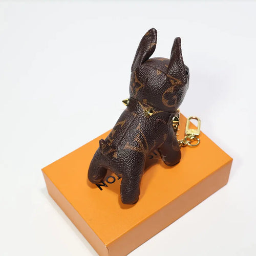 Luxury Monogram LV Dog Keychain Bag Charm