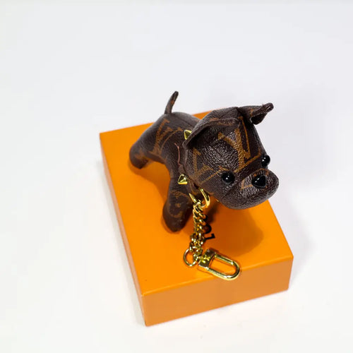 Luxury Monogram LV Dog Keychain Bag Charm