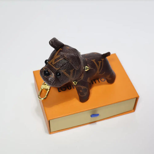 Luxury Monogram LV Dog Keychain Bag Charm