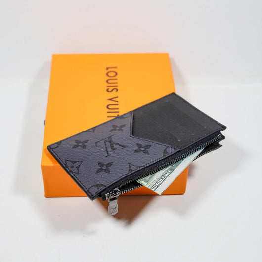 Louis Vuitton Men’s Card Holder Black Grey Monogram