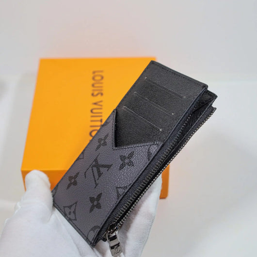 Louis Vuitton Men’s Card Holder Black Grey Monogram