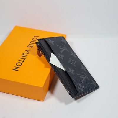 Louis Vuitton Men’s Card Holder Black Grey Monogram