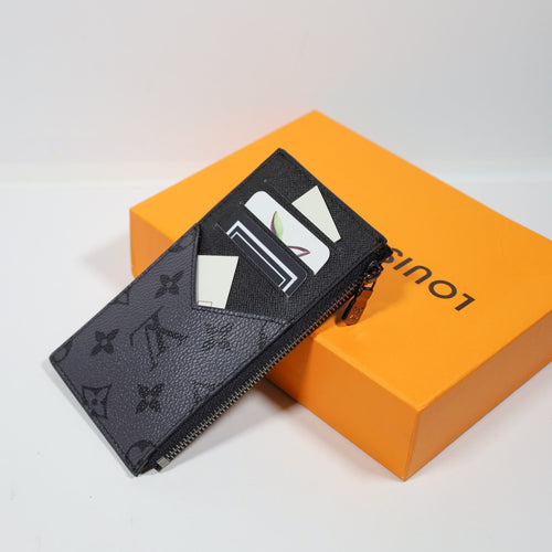 Louis Vuitton Men’s Card Holder Black Grey Monogram